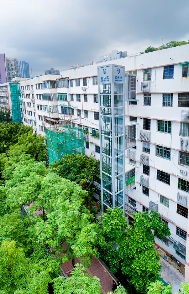 易佳梯廣州廣工大466號(hào)加建案例