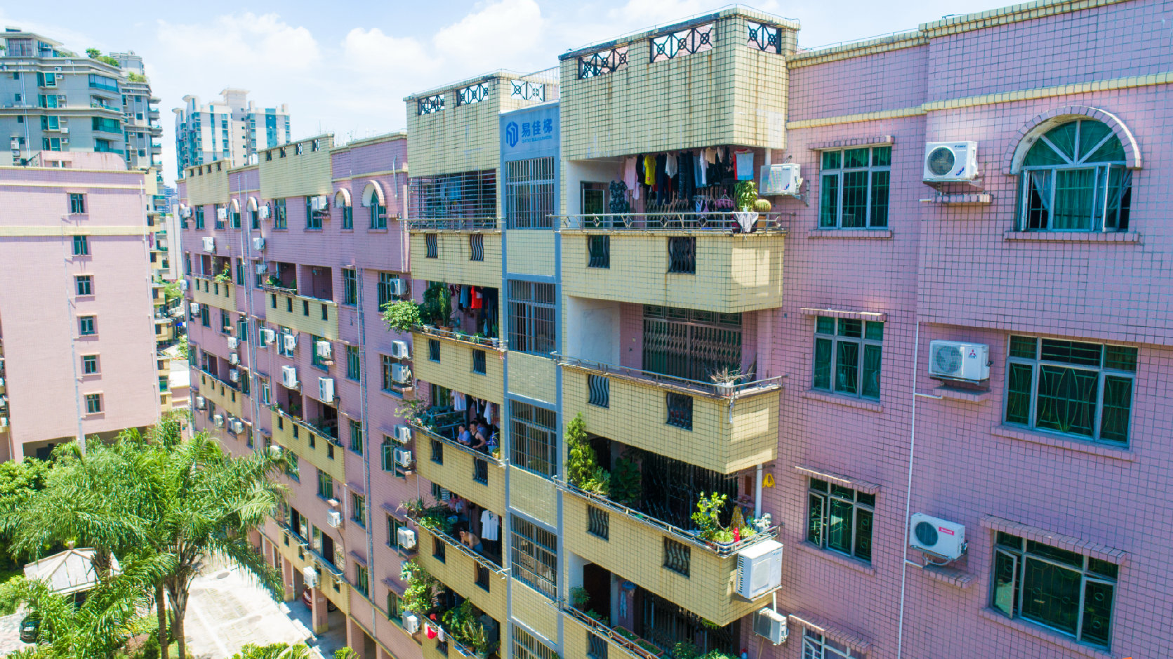 易佳梯中山恒信花園D區(qū)5棟加建案例